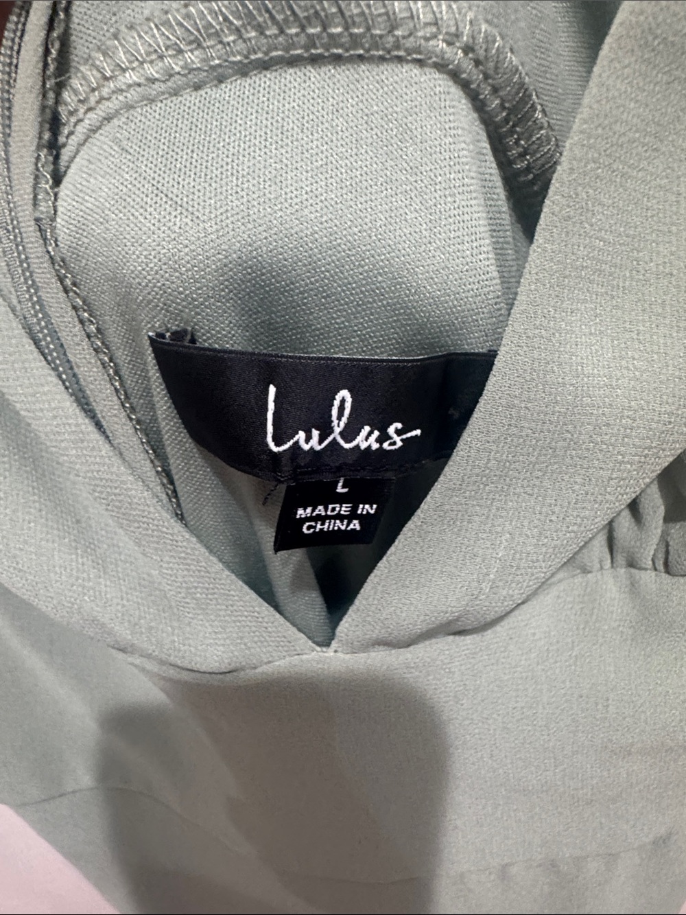 Lulu's Sage Green V-Neck Maxi Dress - Picture 2 of 3